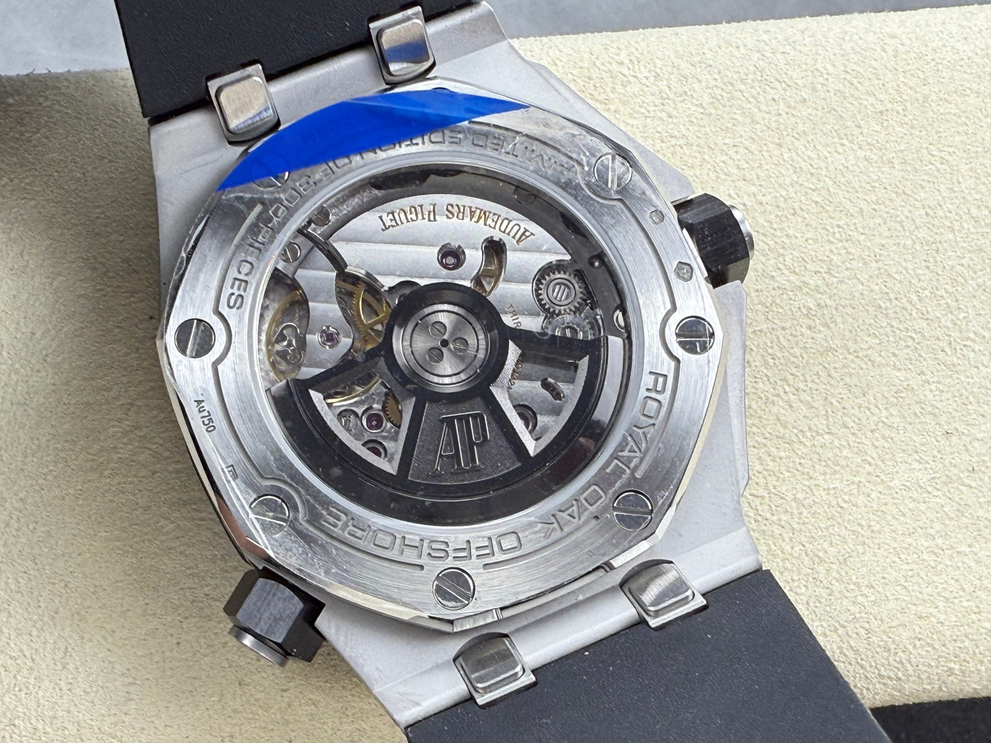 Royal Oak Offshore Diver 15720 SS APSF 1:1 Best Edition Black Dial Ceramic Bezel on Black Rubber Strap A4308 Super Clone