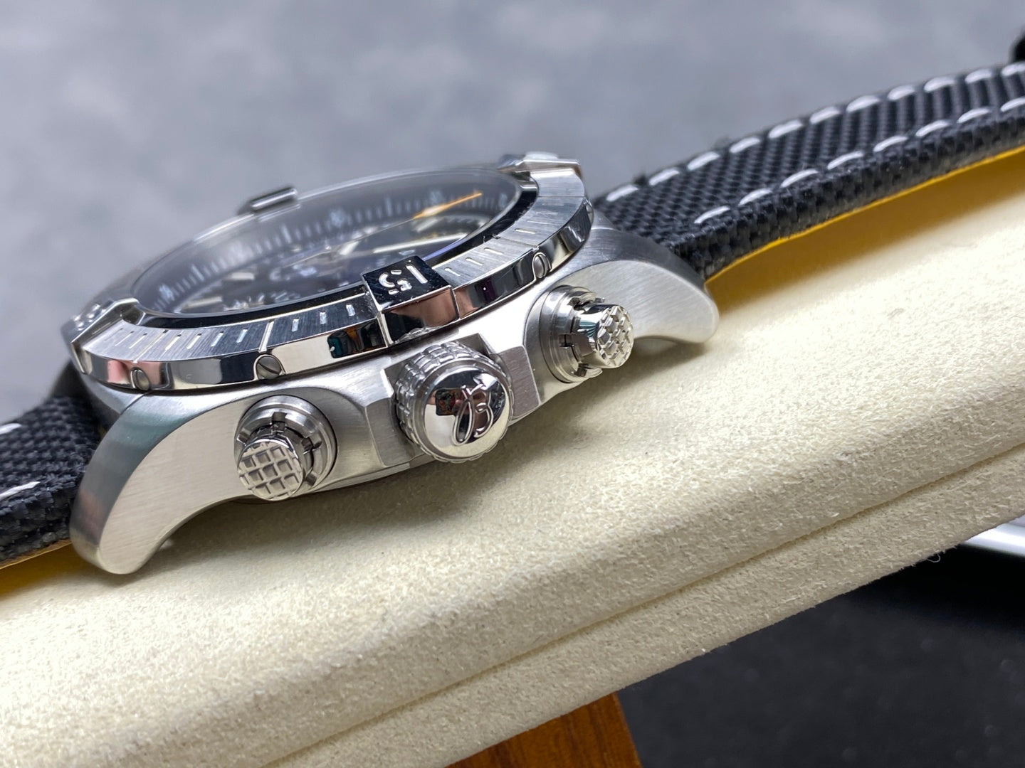 Avenger Chrono SS TF 1:1 Best Edition Black Dial on Black Nylon Strap A7750 V2