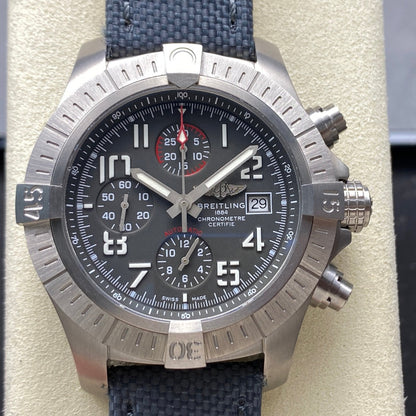 Avenger Chrono Titanium TF 1:1 Best Edition Gray Dial on Gray Nylon Strap A7750 V2