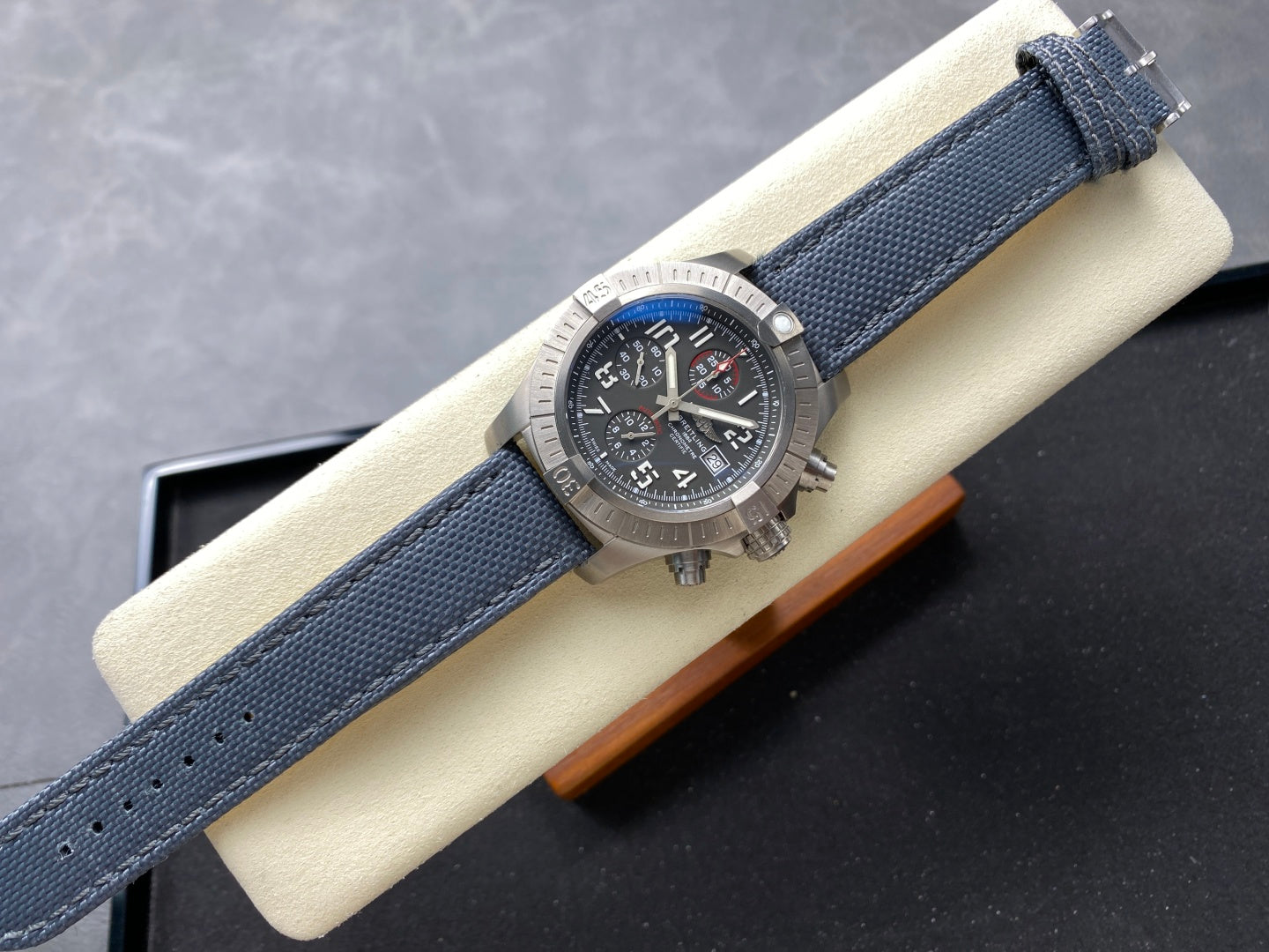Avenger Chrono Titanium TF 1:1 Best Edition Gray Dial on Gray Nylon Strap A7750 V2