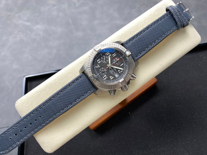 Avenger Chrono Titanium TF 1:1 Best Edition Gray Dial on Gray Nylon Strap A7750 V2