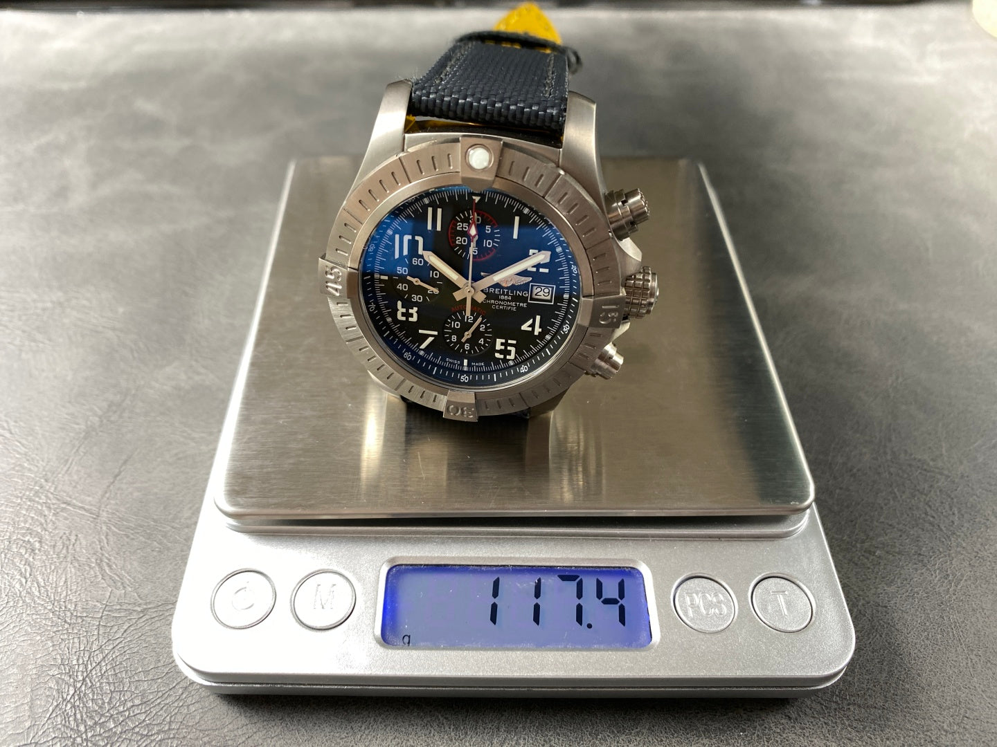 Avenger Chrono Titanium TF 1:1 Best Edition Gray Dial on Gray Nylon Strap A7750 V2