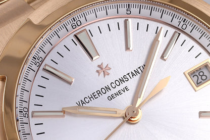 Overseas 4520V RG V2 ZF 1:1 Best Edition Silver Dial On RG Bracelet Super Clone A5100