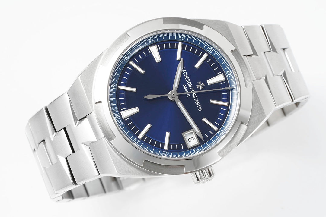 Overseas 4500V SS ZF 1:1 Best Edition Blue Dial On SS Bracelet Asian Super Clone 5100 V2