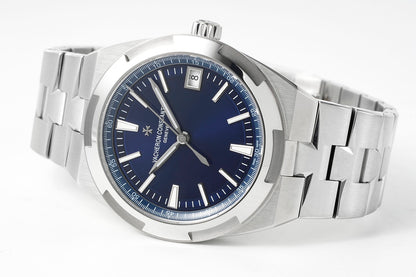 Overseas 4500V SS ZF 1:1 Best Edition Blue Dial On SS Bracelet Asian Super Clone 5100 V2