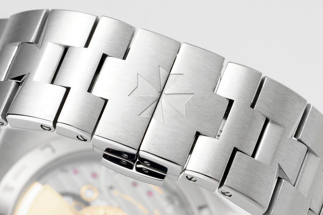 Overseas 4500V SS ZF 1:1 Best Edition Brown Dial On SS Bracelet Asian Super Clone 5100 V2