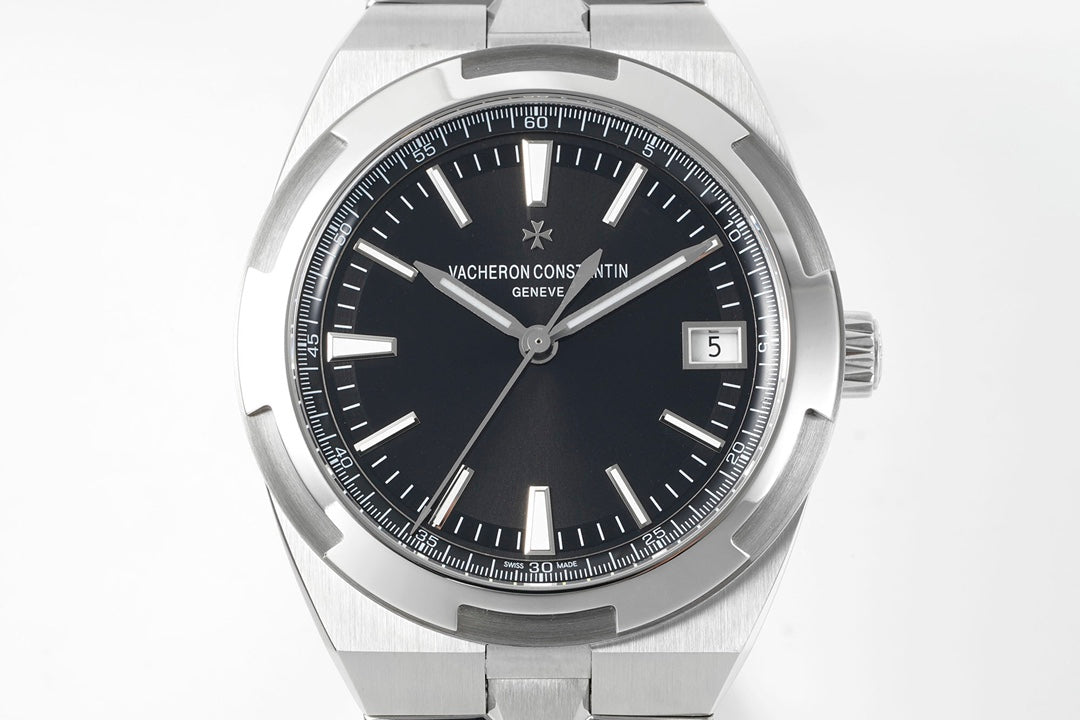 Overseas 4500V SS ZF 1:1 Best Edition Black Dial On SS Bracelet Asian Super Clone 5100 V2