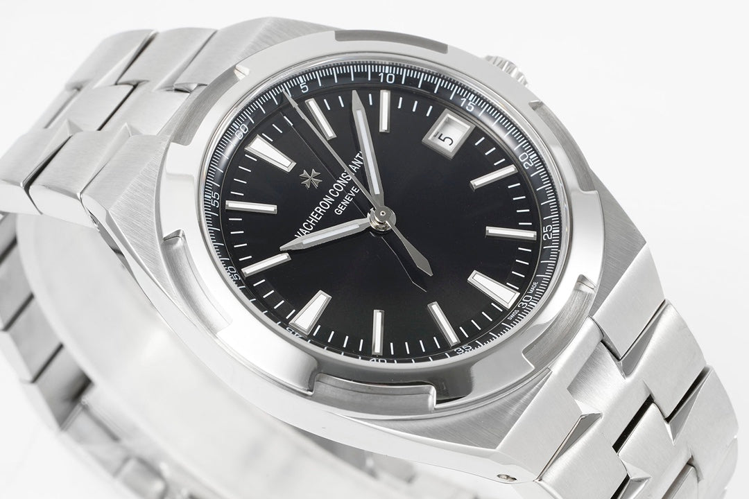 Overseas 4500V SS ZF 1:1 Best Edition Black Dial On SS Bracelet Asian Super Clone 5100 V2