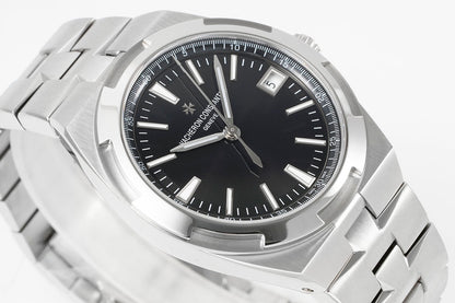 Overseas 4500V SS ZF 1:1 Best Edition Black Dial On SS Bracelet Asian Super Clone 5100 V2
