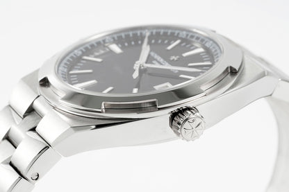 Overseas 4500V SS ZF 1:1 Best Edition Black Dial On SS Bracelet Asian Super Clone 5100 V2