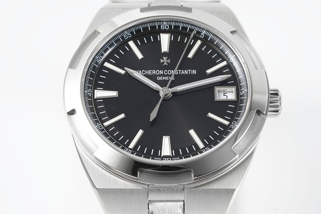 Overseas 4500V SS ZF 1:1 Best Edition Black Dial On SS Bracelet Asian Super Clone 5100 V2