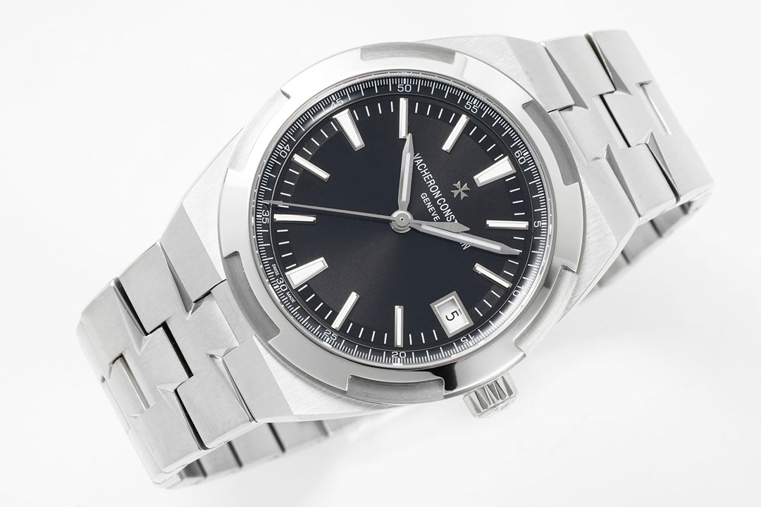 Overseas 4500V SS ZF 1:1 Best Edition Black Dial On SS Bracelet Asian Super Clone 5100 V2