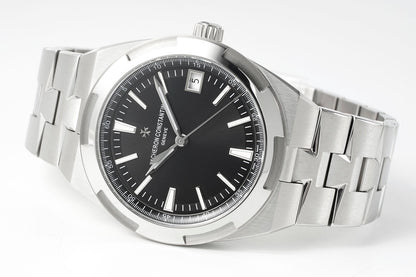 Overseas 4500V SS ZF 1:1 Best Edition Black Dial On SS Bracelet Asian Super Clone 5100 V2