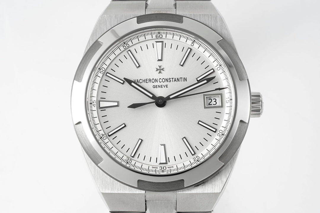 Overseas 4500V SS ZF 1:1 Best Edition Silver Dial On SS Bracelet Asian Super Clone 5100 V2