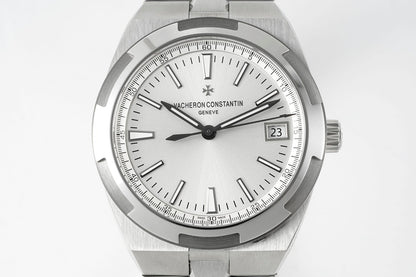 Overseas 4500V SS ZF 1:1 Best Edition Silver Dial On SS Bracelet Asian Super Clone 5100 V2