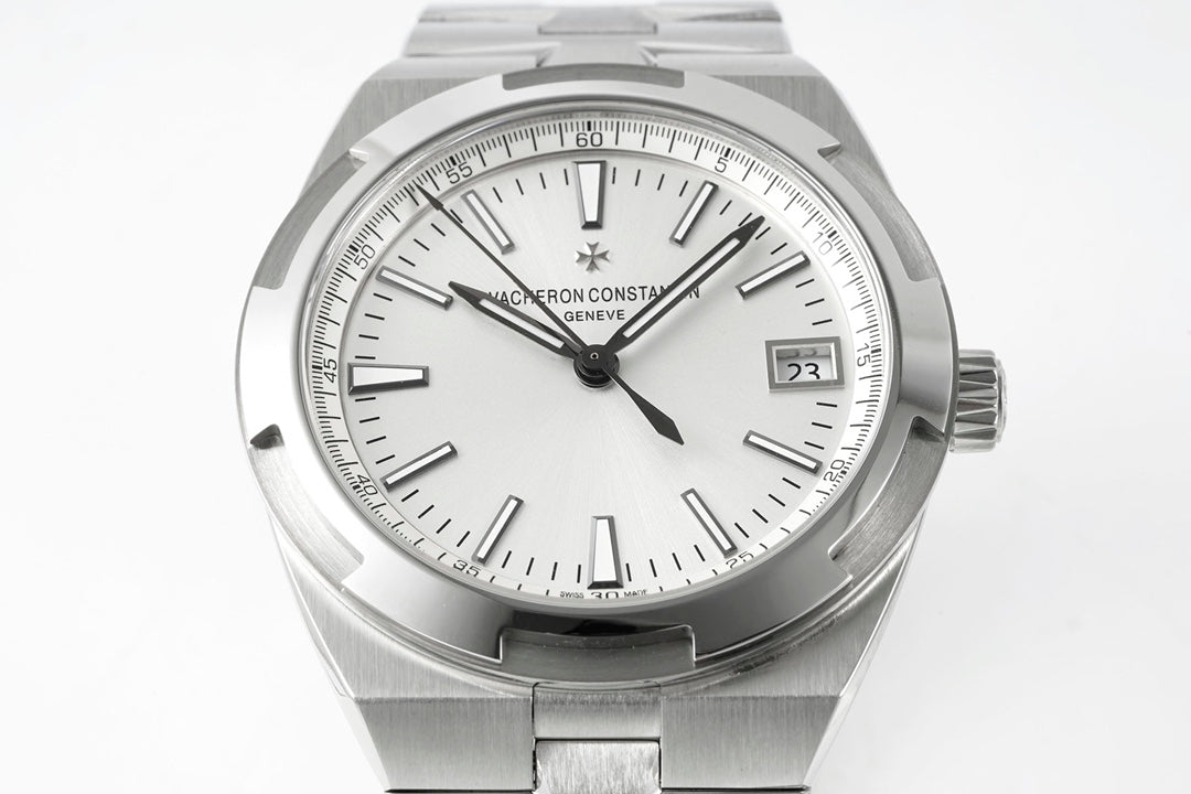 Overseas 4500V SS ZF 1:1 Best Edition Silver Dial On SS Bracelet Asian Super Clone 5100 V2