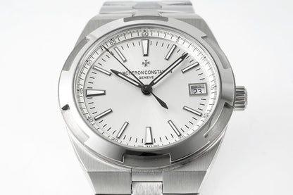 Overseas 4500V SS ZF 1:1 Best Edition Silver Dial On SS Bracelet Asian Super Clone 5100 V2