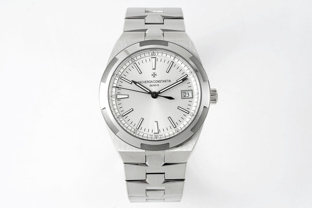 Overseas 4500V SS ZF 1:1 Best Edition Silver Dial On SS Bracelet Asian Super Clone 5100 V2