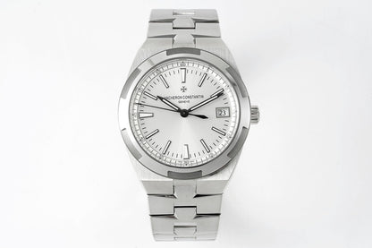 Overseas 4500V SS ZF 1:1 Best Edition Silver Dial On SS Bracelet Asian Super Clone 5100 V2