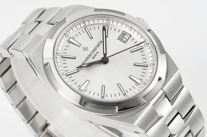 Overseas 4500V SS ZF 1:1 Best Edition Silver Dial On SS Bracelet Asian Super Clone 5100 V2