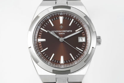 Overseas 4500V SS ZF 1:1 Best Edition Brown Dial On SS Bracelet Asian Super Clone 5100 V2