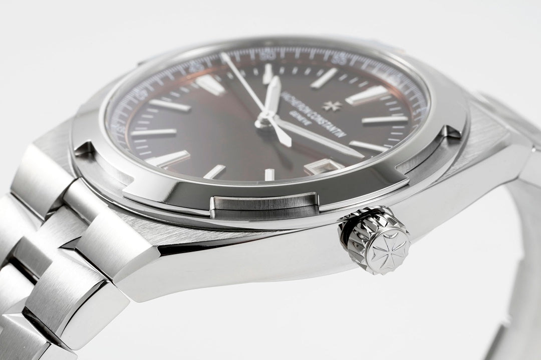 Overseas 4500V SS ZF 1:1 Best Edition Brown Dial On SS Bracelet Asian Super Clone 5100 V2