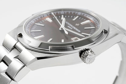 Overseas 4500V SS ZF 1:1 Best Edition Brown Dial On SS Bracelet Asian Super Clone 5100 V2