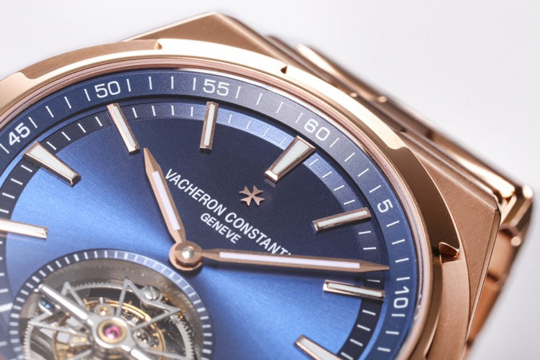Overseas Tourbillon RG BBS Best Edition Blue Dial on RG Bracelet