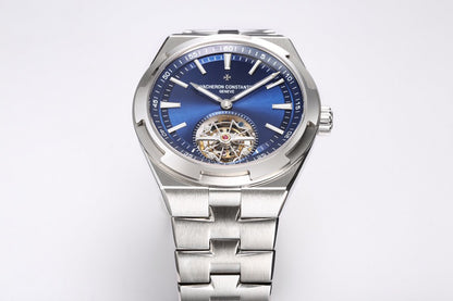 Overseas Tourbillon SS BBS Best Edition Blue Dial on SS Bracelet