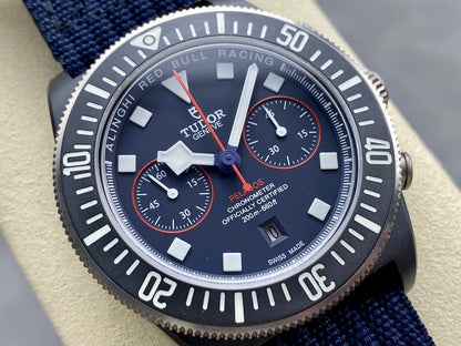 Pelagos FXD Chrono m25807kn M+F 1:1 Best Edition on Blue Nylon Strap A7750