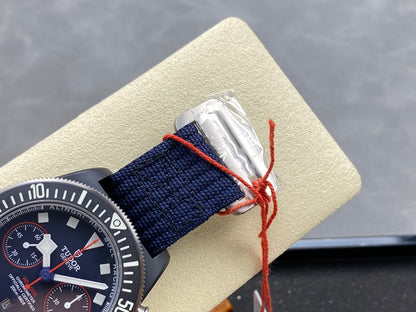 Pelagos FXD Chrono m25807kn M+F 1:1 Best Edition on Blue Nylon Strap A7750