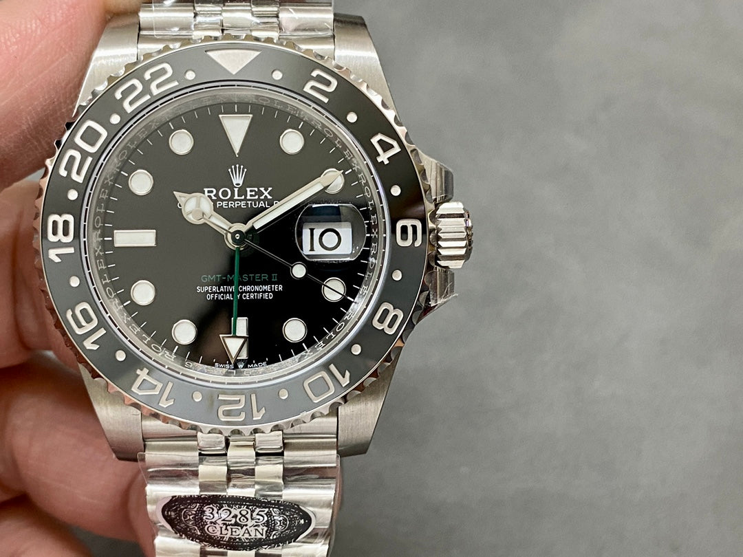 GMT-Master II 126710 GRNR Black/Gray Ceramic Clean Factory 1:1 Best Edition on Jubilee Bracelet DD3285 CHS V3
