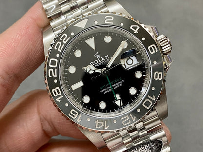 GMT-Master II 126710 GRNR Black/Gray Ceramic Clean Factory 1:1 Best Edition on Jubilee Bracelet DD3285 CHS V3