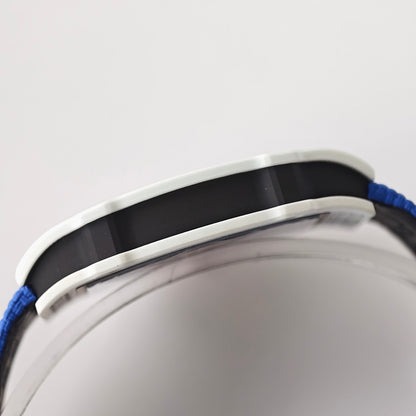 Umi Maker's RM67-02 White NTPT France Blue/Red/White Skeleton Dial on Nylon strap CRMA7 Clone V2