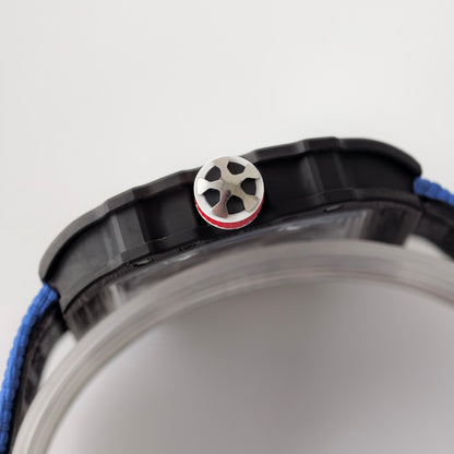 Umi Maker's RM67-02 Black NTPT France Blue/Red/White Skeleton Dial on Nylon strap CRMA7 Clone V2
