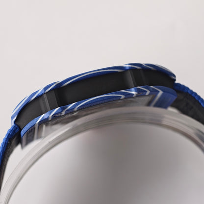 Umi Maker's RM67-02 Blue NTPT Fernando Yellow/Red/Blue Skeleton Dial on Nylon strap CRMA7 Clone V2