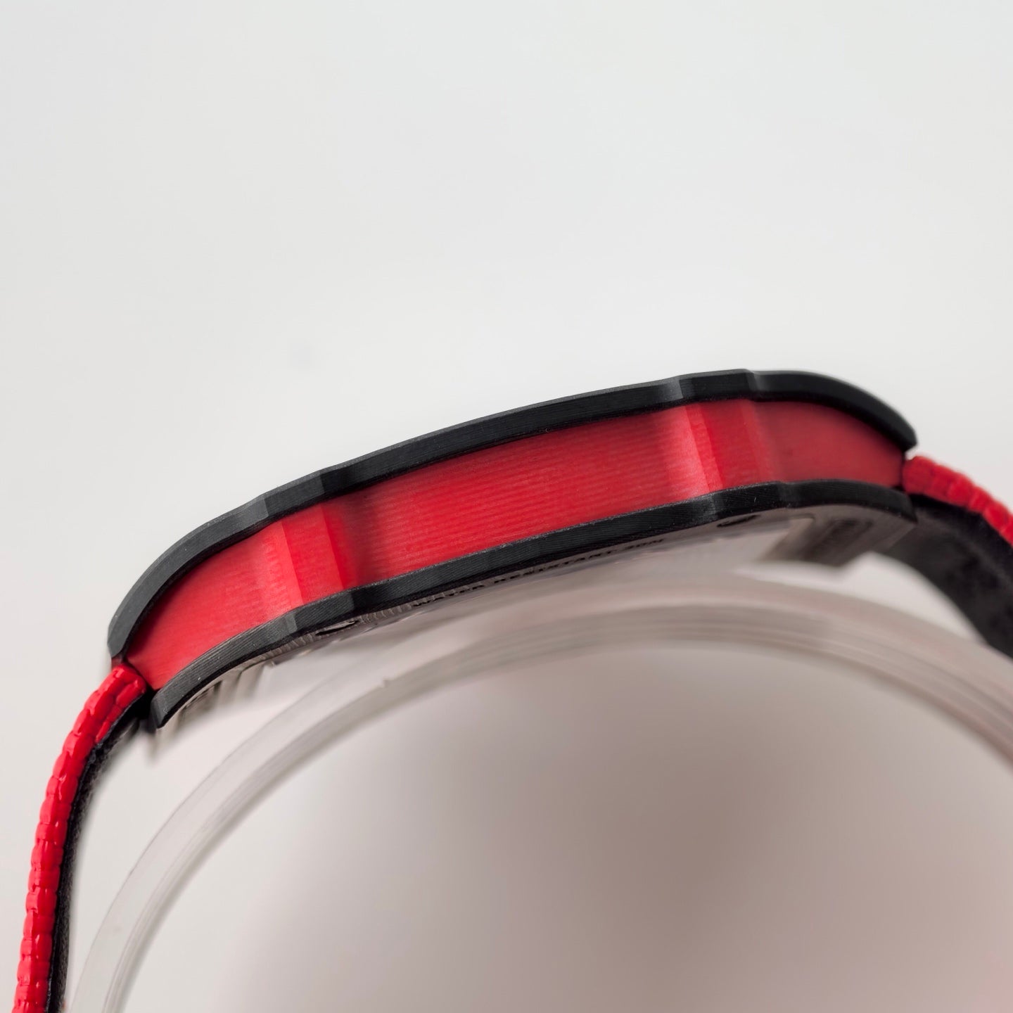 Umi Maker's RM67-02 Black NTPT Blue/Red Skeleton Dial on Nylon strap CRMA7 Clone V2