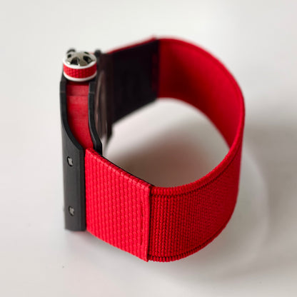 Umi Maker's RM67-02 Black NTPT Blue/Red Skeleton Dial on Nylon strap CRMA7 Clone V2