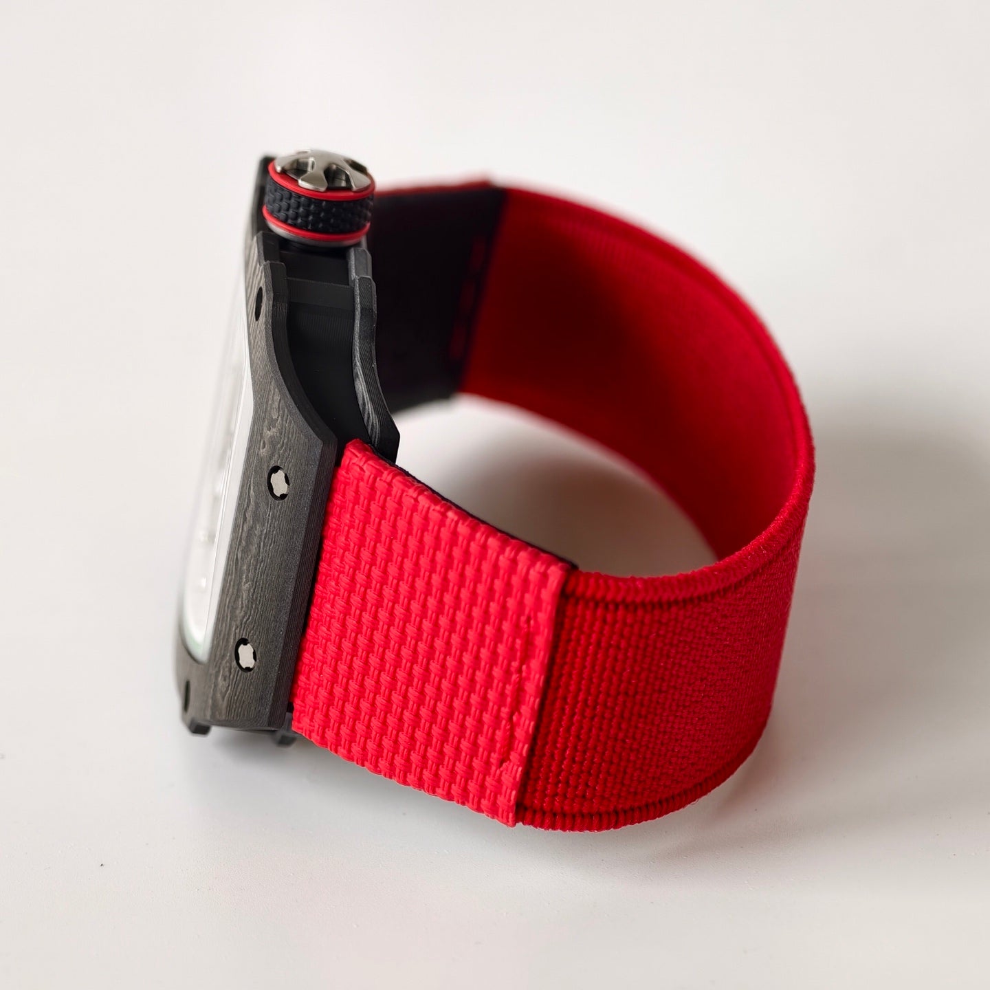 Umi Maker's RM67-02 Black NTPT Black Skeleton Dial on Nylon strap CRMA7 Clone V2