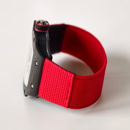 Umi Maker's RM67-02 Black NTPT Black Skeleton Dial on Nylon strap CRMA7 Clone V2
