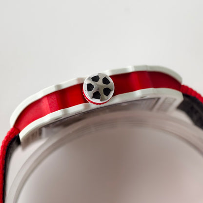 Umi Maker's RM67-02 White NTPT Charles Red/White Skeleton Dial on Nylon strap CRMA7 Clone V2