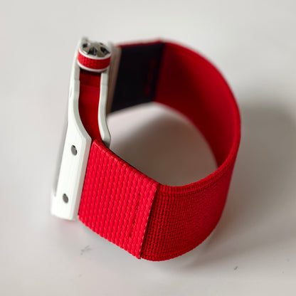 Umi Maker's RM67-02 White NTPT Charles Red/White Skeleton Dial on Nylon strap CRMA7 Clone V2