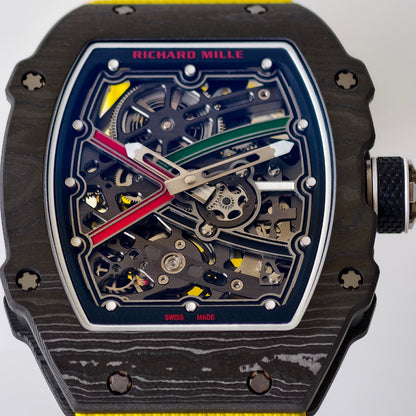 Umi Maker's RM67-02 UAE Black NTPT Black/Red/Green Skeleton Dial on Nylon strap CRMA7 Clone V2