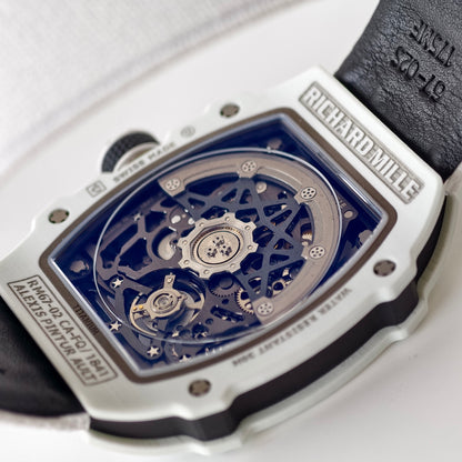 Umi Maker's RM67-02 UAE White Ceramic Black/Red/Green Skeleton Dial on Nylon strap CRMA7 Clone V2