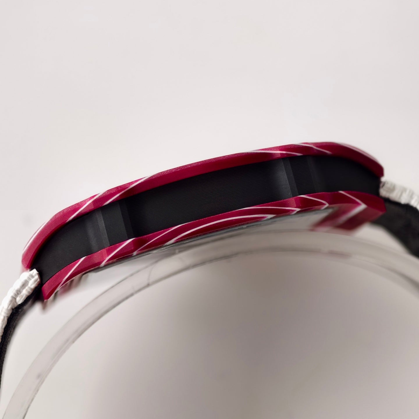 Umi Maker's RM67-02 Red NTPT Mutaz Red Skeleton Dial on Nylon strap CRMA7 Clone V2