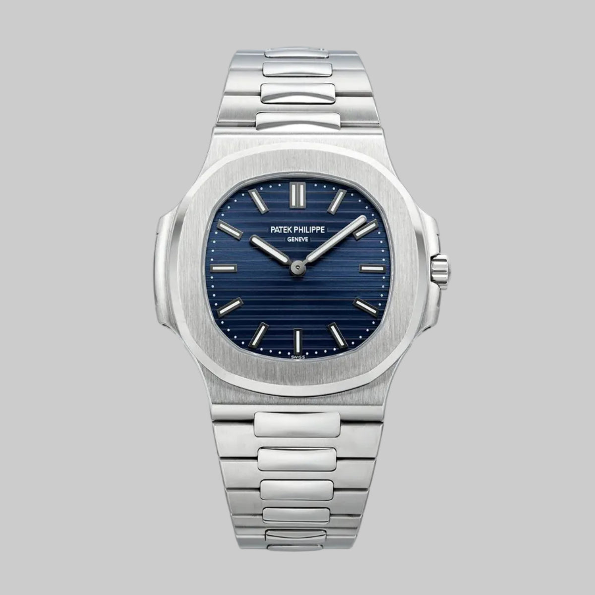 Nautilus 5810 SS PPF 1:1 Best Edition Blue Textured Dial on SS Bracelet SA240 Super Clone