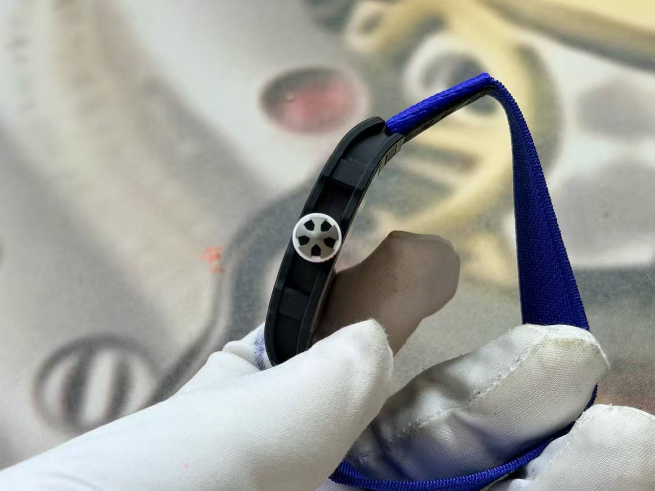 RICH Maker's 1:1 RM67-02 Black NTPT France Blue/Red/White Skeleton Dial CRMA7 Super Clone