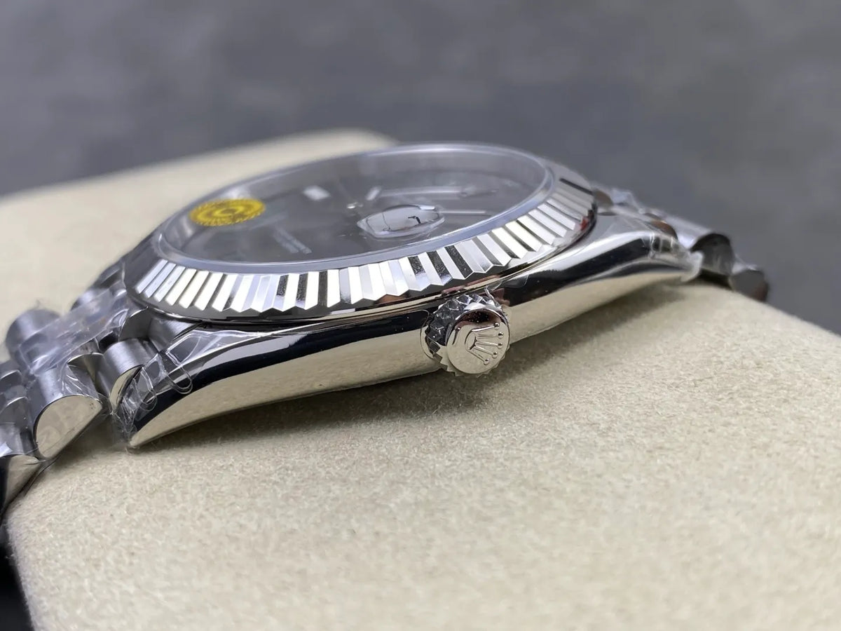 Datejust 41 126334 904L SS VSF 1:1 Best Edition Gray Roman Dial on Jubilee Bracelet VS3235 V2s (Free Sprung) Weighted