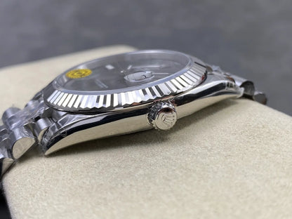 Datejust 41 126334 904L SS VSF 1:1 Best Edition Gray Roman Dial on Jubilee Bracelet VS3235 V2s (Free Sprung) Weighted