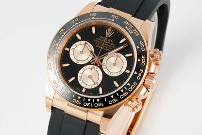 Daytona 126515 ERF Best Edition Black/RG Dial on Oysterflex Strap JH4131 (Free Sprung)